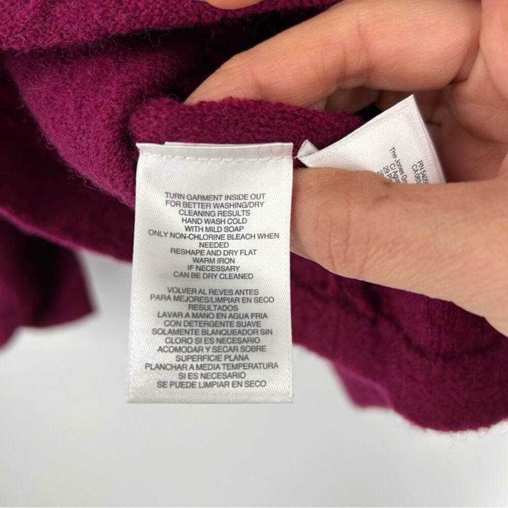 Kasper 100% Boiled Wool Fuchsia Button Front Blaz… - image 6